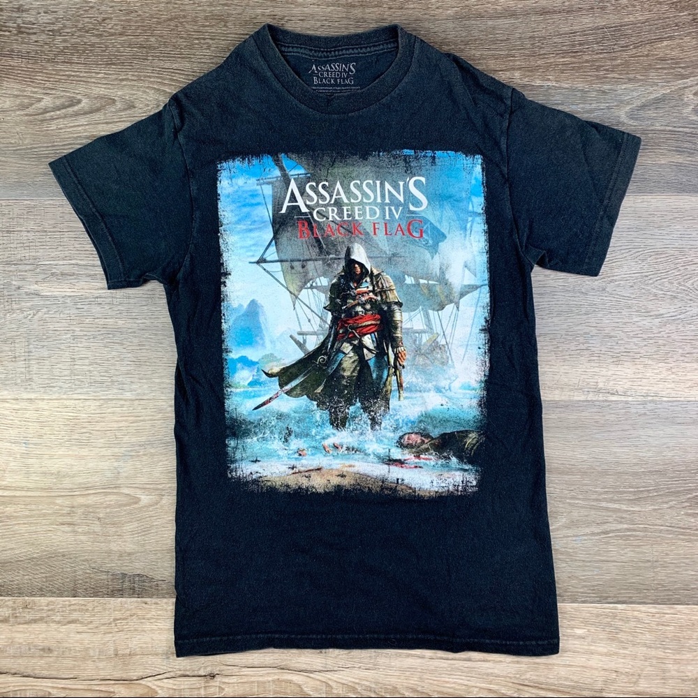Assassins Creed IV Black Flag 100% Short Sleeve Cotton Tee Shirt